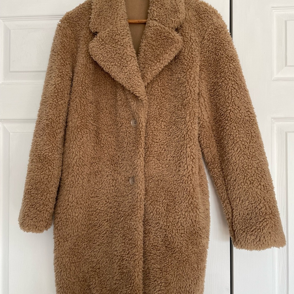Uniqlo Women's Brown Teddy Jacket